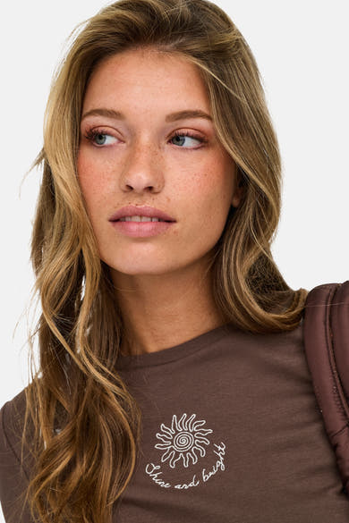 T-shirt - brun