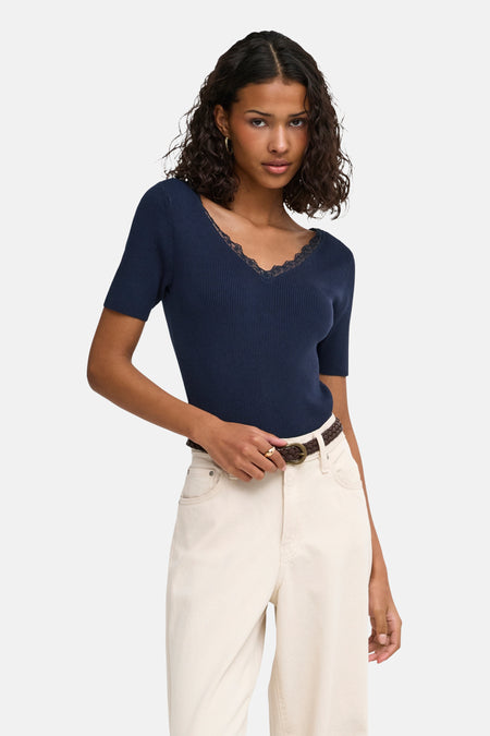 T-shirt met korte mouwen - blauw