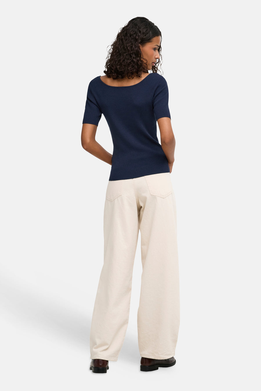 Top uni manches courtes bleu - JDY