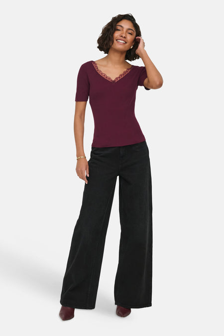 T-shirt met korte mouwen - rood