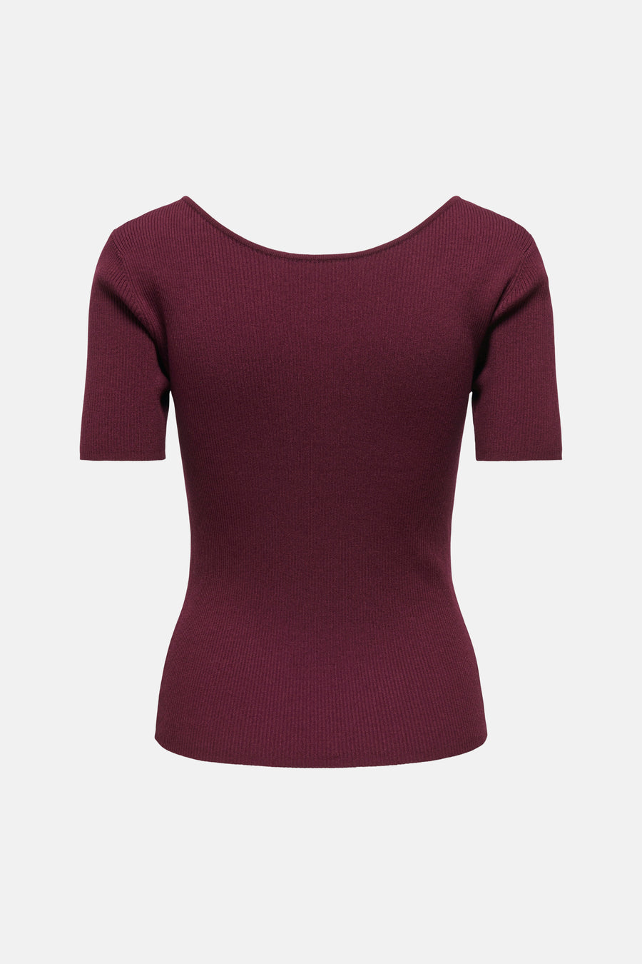 Top uni manches courtes rouge - JDY