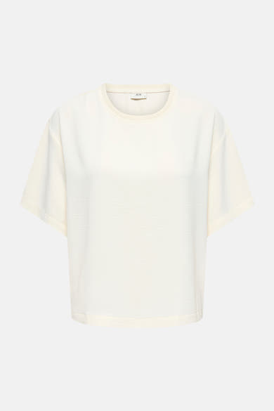 Blouse met korte mouwen - Egret