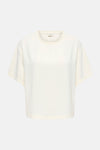 Blouse met korte mouwen - Egret