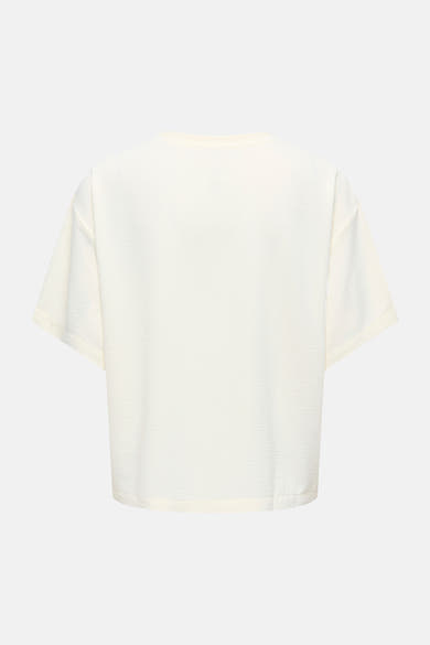 Blouse met korte mouwen - Egret