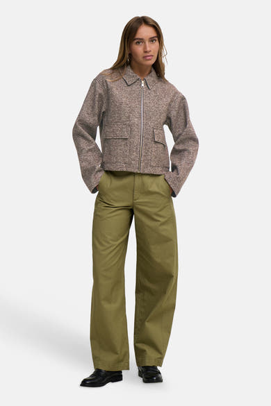Dames tops jas casual brun - JDY