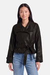 Veste en similicuir - brun