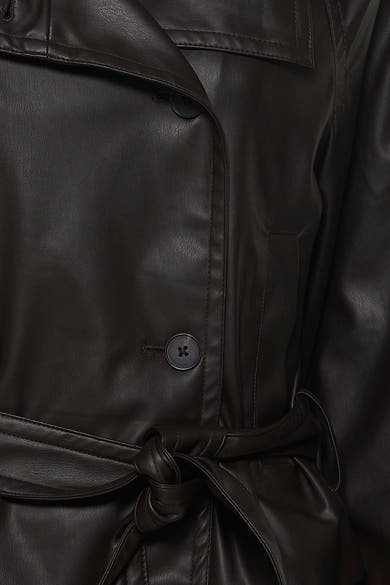 Veste en similicuir - brun