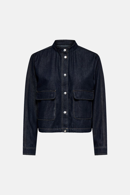 Veste courte - dark blue denim