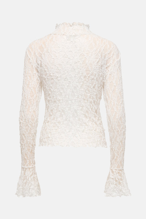 T-shirt met lange mouwen - wit