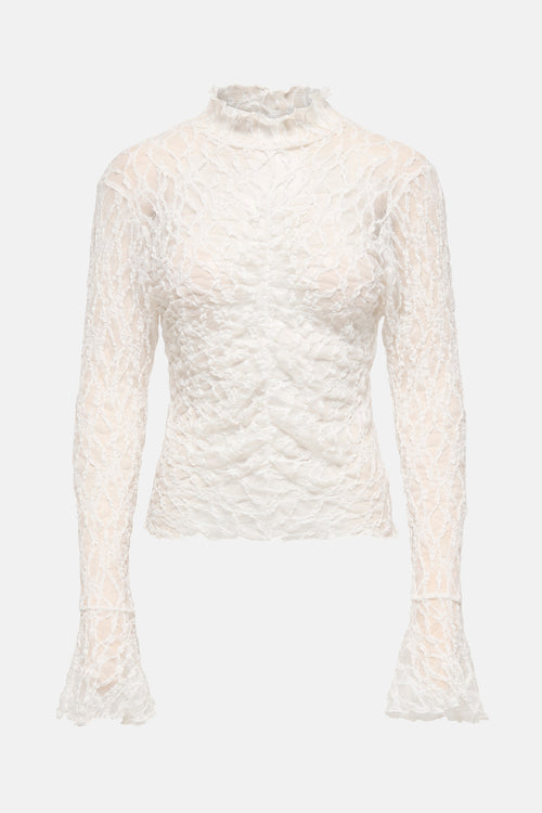 T-shirt met lange mouwen - wit