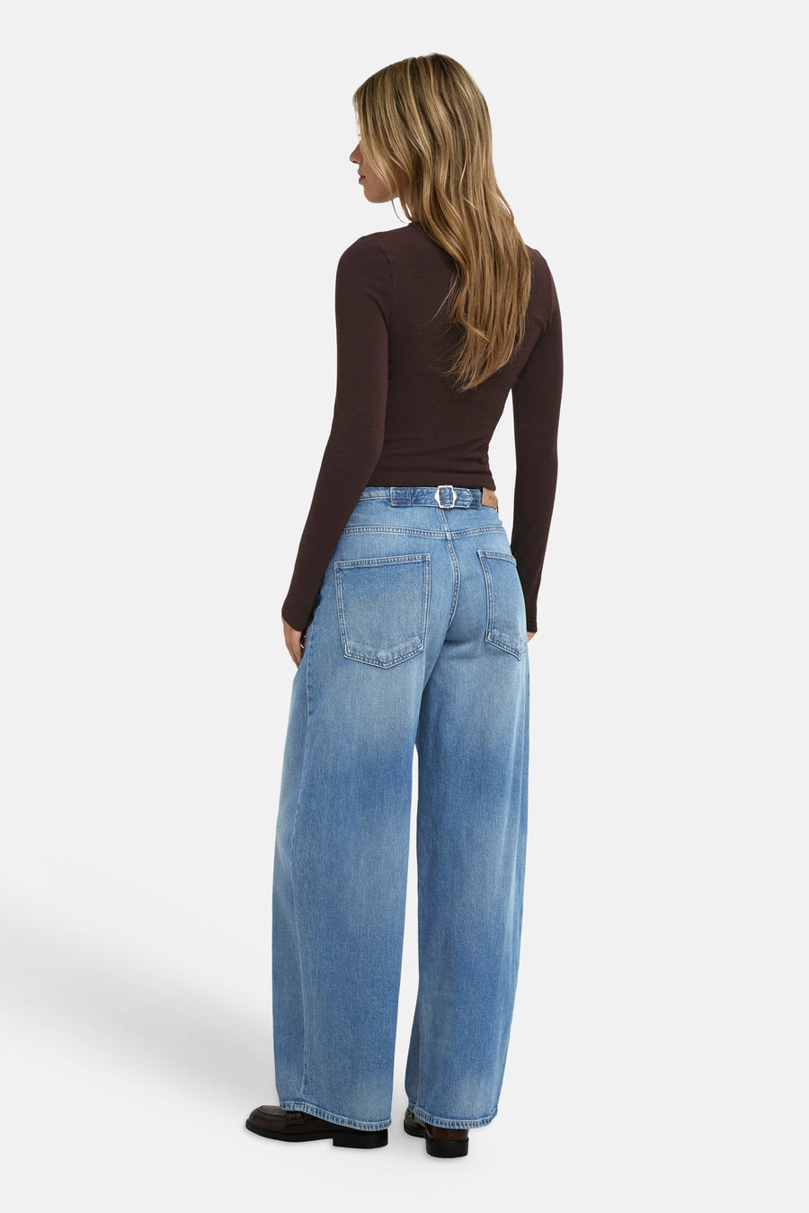 Top uni manches longues brun - ONLY®