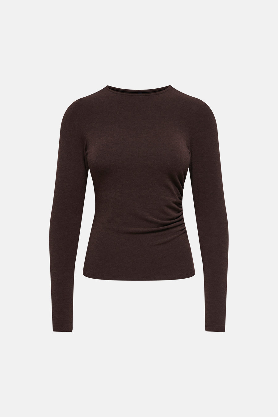 Top uni manches longues brun - ONLY®