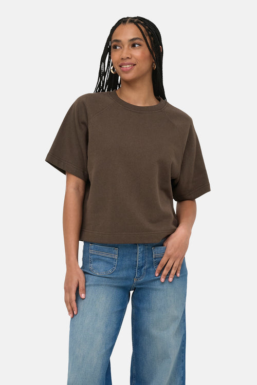 T-shirt à manches courtes - brun