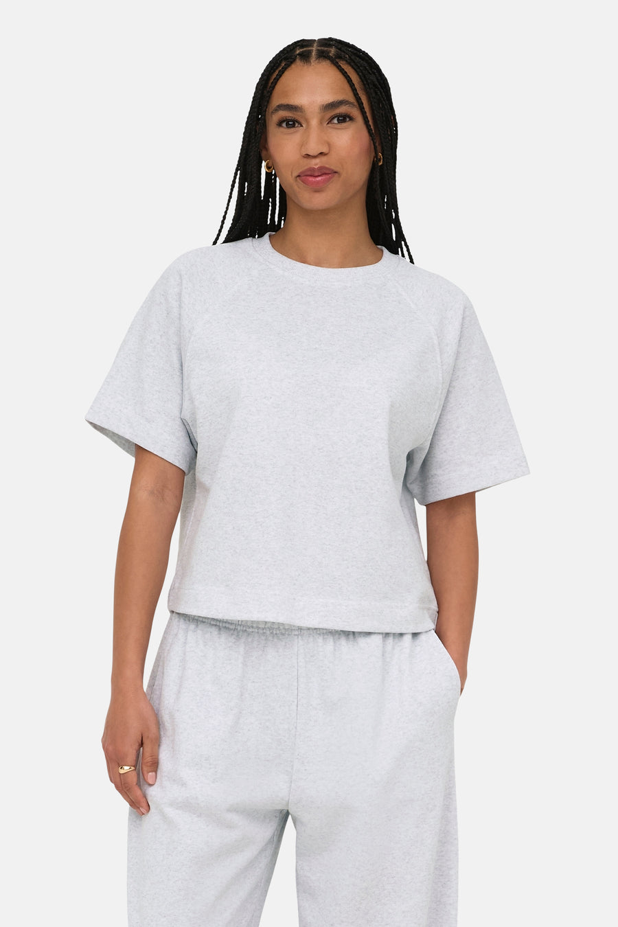 T-shirt met korte mouwen - Light Grey Melange