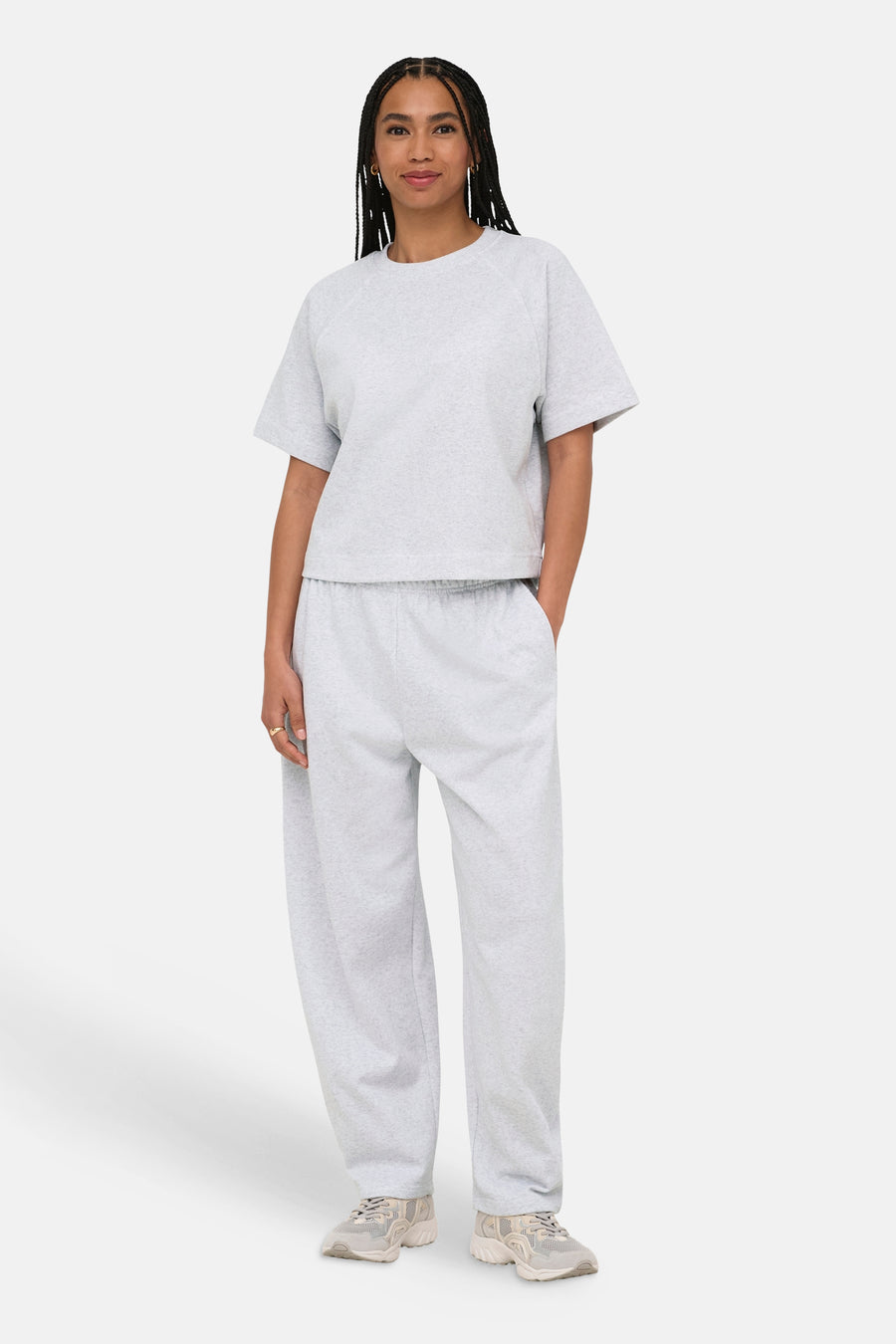 T-shirt met korte mouwen - Light Grey Melange