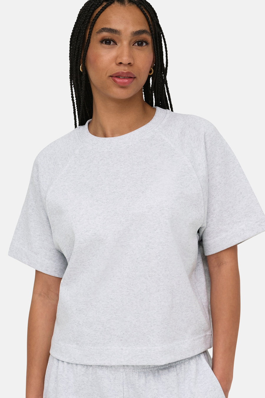 T-shirt met korte mouwen - Light Grey Melange