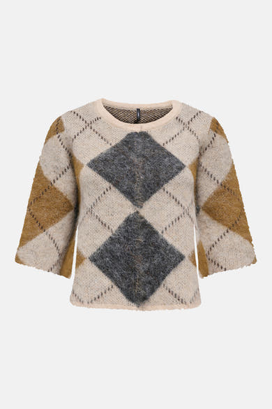 Pull col rond multicolore - ONLY®