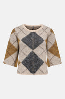 Pull col rond multicolore - ONLY®