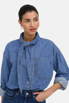 Hemd (lange mouwen) mid blue denim - ONLY®