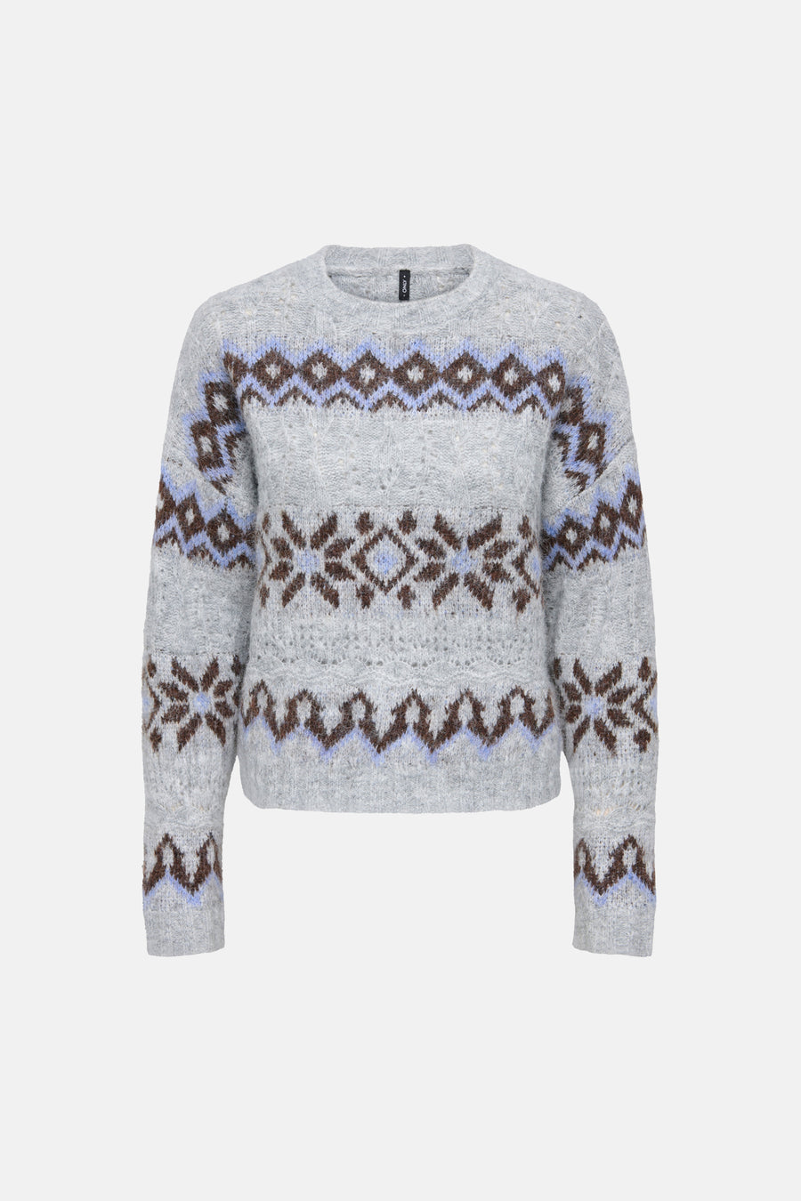 Pull col rond gris - ONLY®