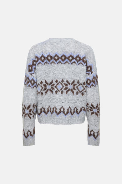Pull col rond gris - ONLY®