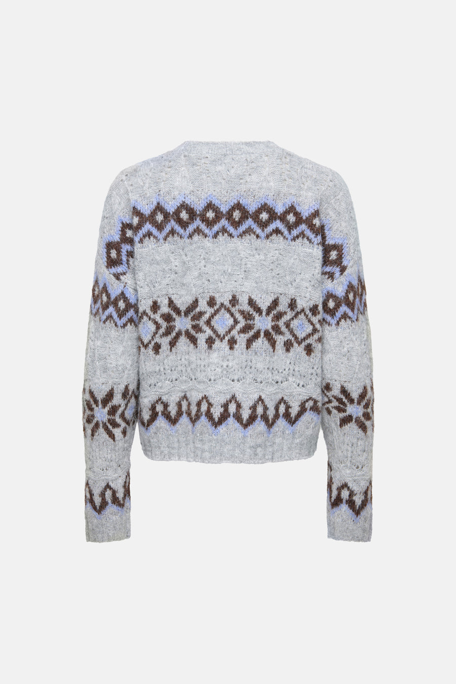 Pull col rond gris - ONLY®