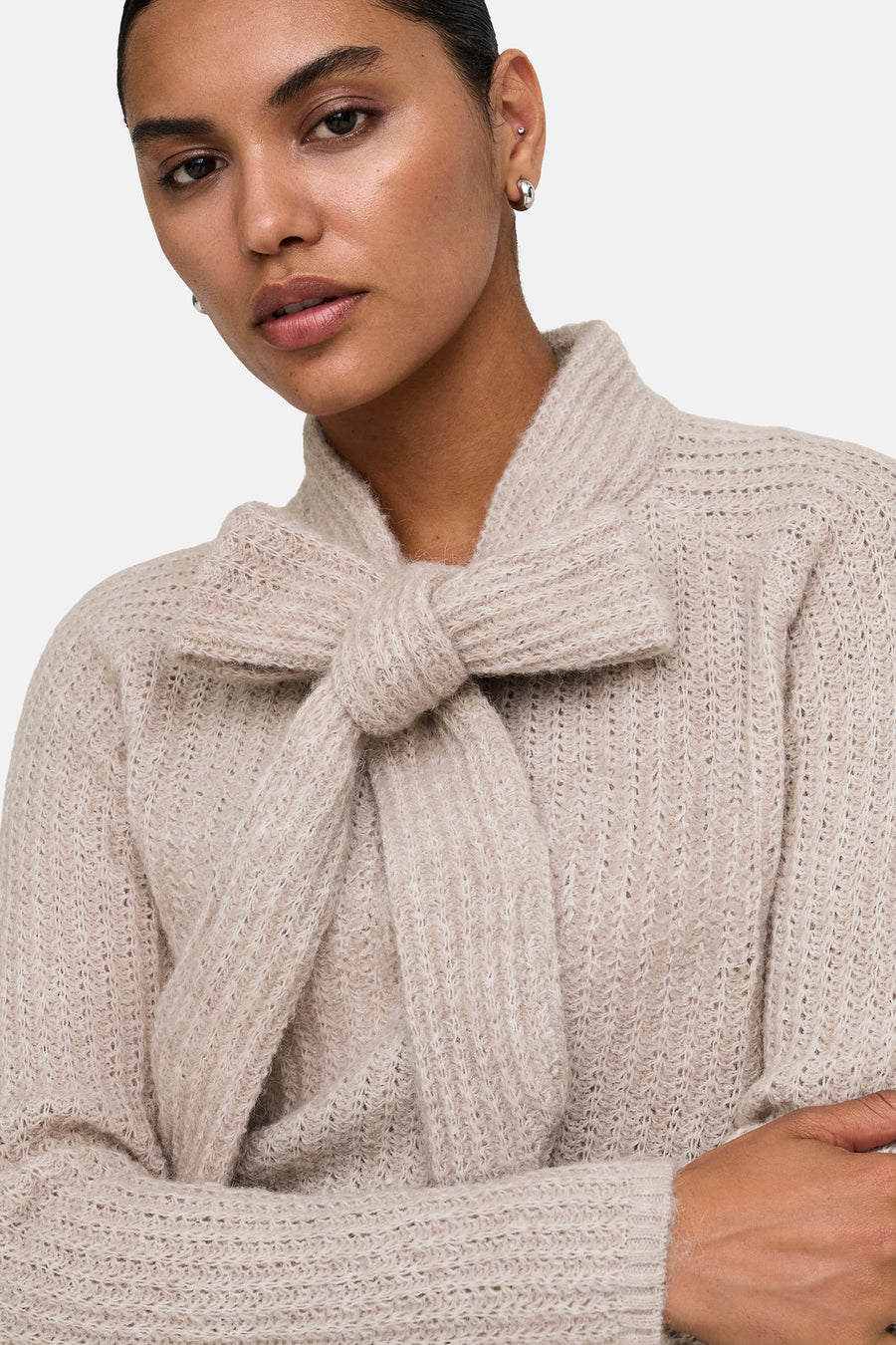 Trui met ronde hals beige - ONLY®