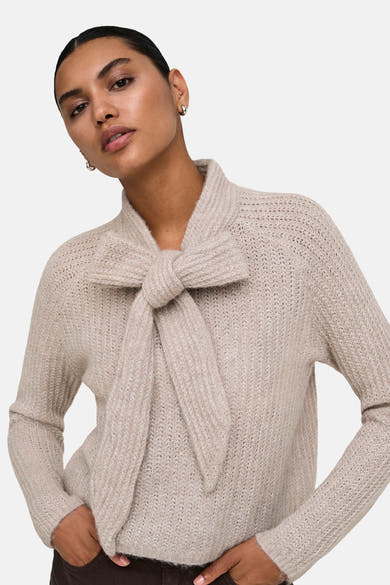 Trui met ronde hals beige - ONLY®