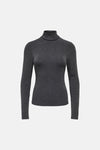 T-shirt met rolkraag - grijs