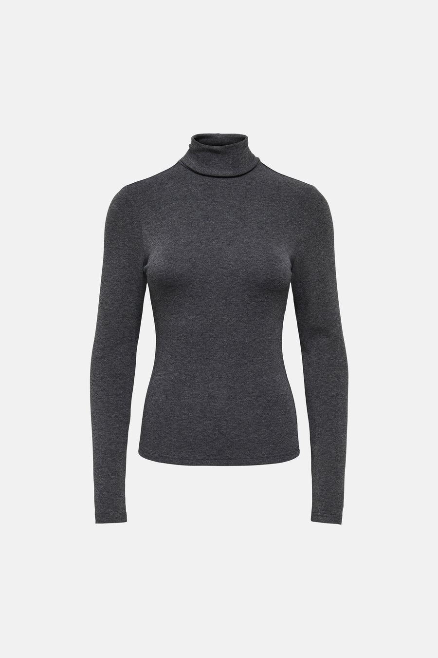 T-shirt met rolkraag - grijs