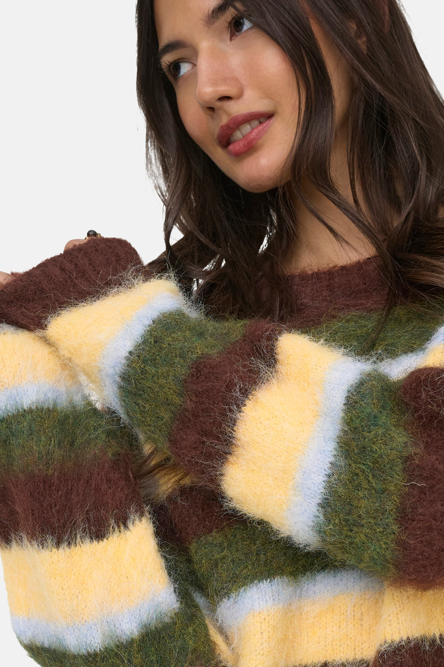 Pull col rond multicolore - ONLY®