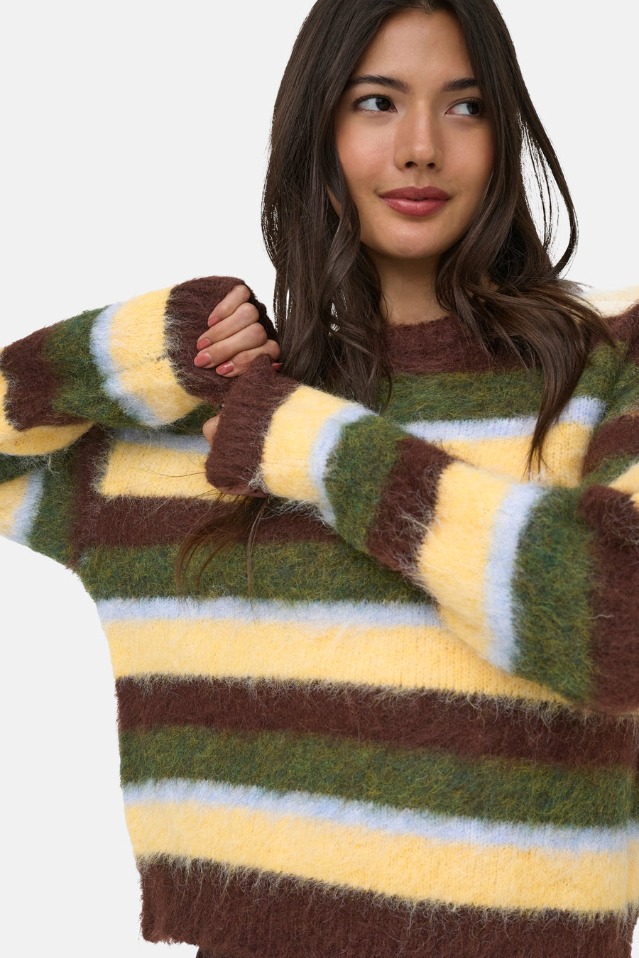 Pull col rond multicolore - ONLY®