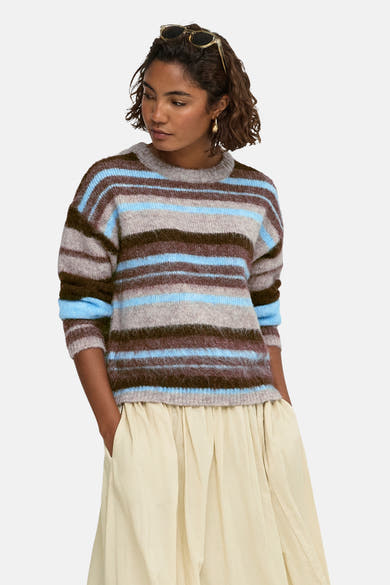 Pull col rond multicolore - ONLY®