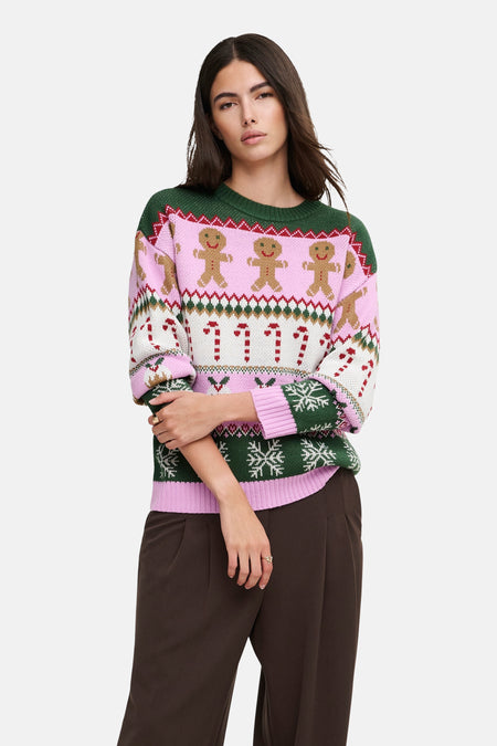 Pull col rond multicolore - ONLY®