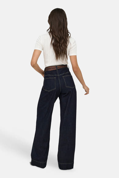 Jean large dark blue denim - ONLY®