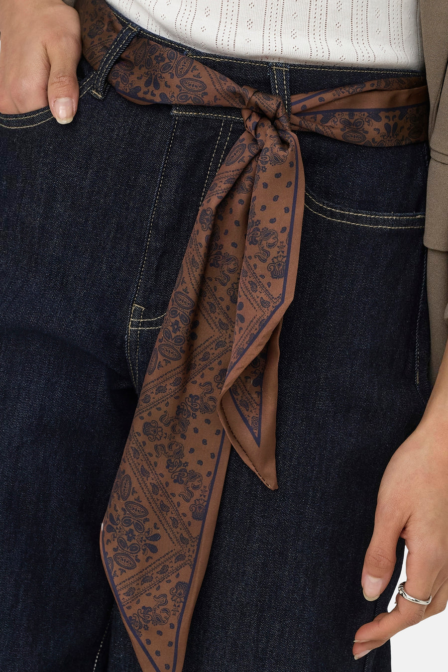 Jean large dark blue denim - ONLY®