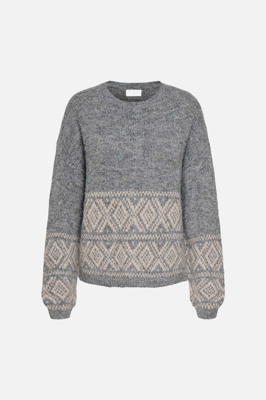 Pull col rond gris - JDY