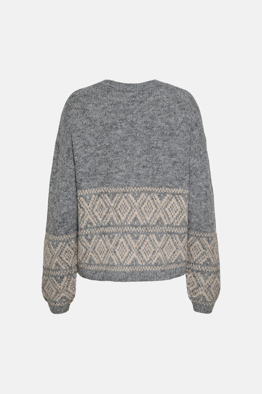 Pull col rond gris - JDY
