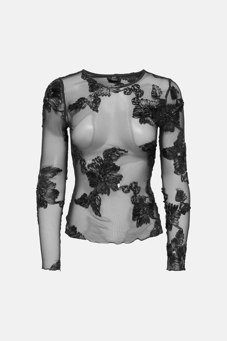 T-shirt (lange mouwen) zwart - JDY