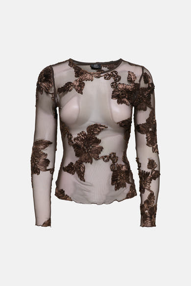 T-shirt (manches longues) brun - JDY