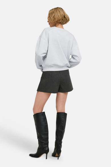 Sweat col O - Light Grey Melange
