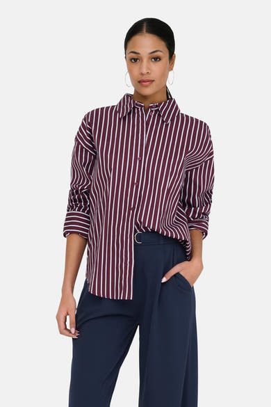 Hemd met lange mouwen - rood