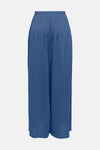 Pantalon bleu de JDY, ample et texturé, avec taille élastique.