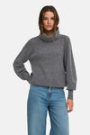 Pull col montant gris - ONLY®
