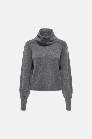 Pull col montant gris - ONLY®