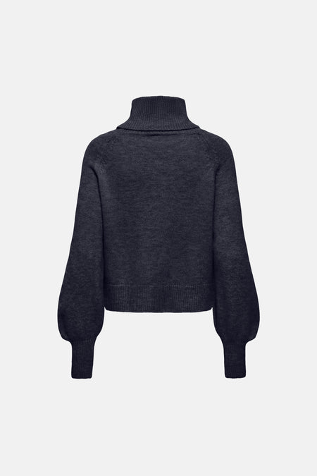 Trui met rolkraag blauw - ONLY®