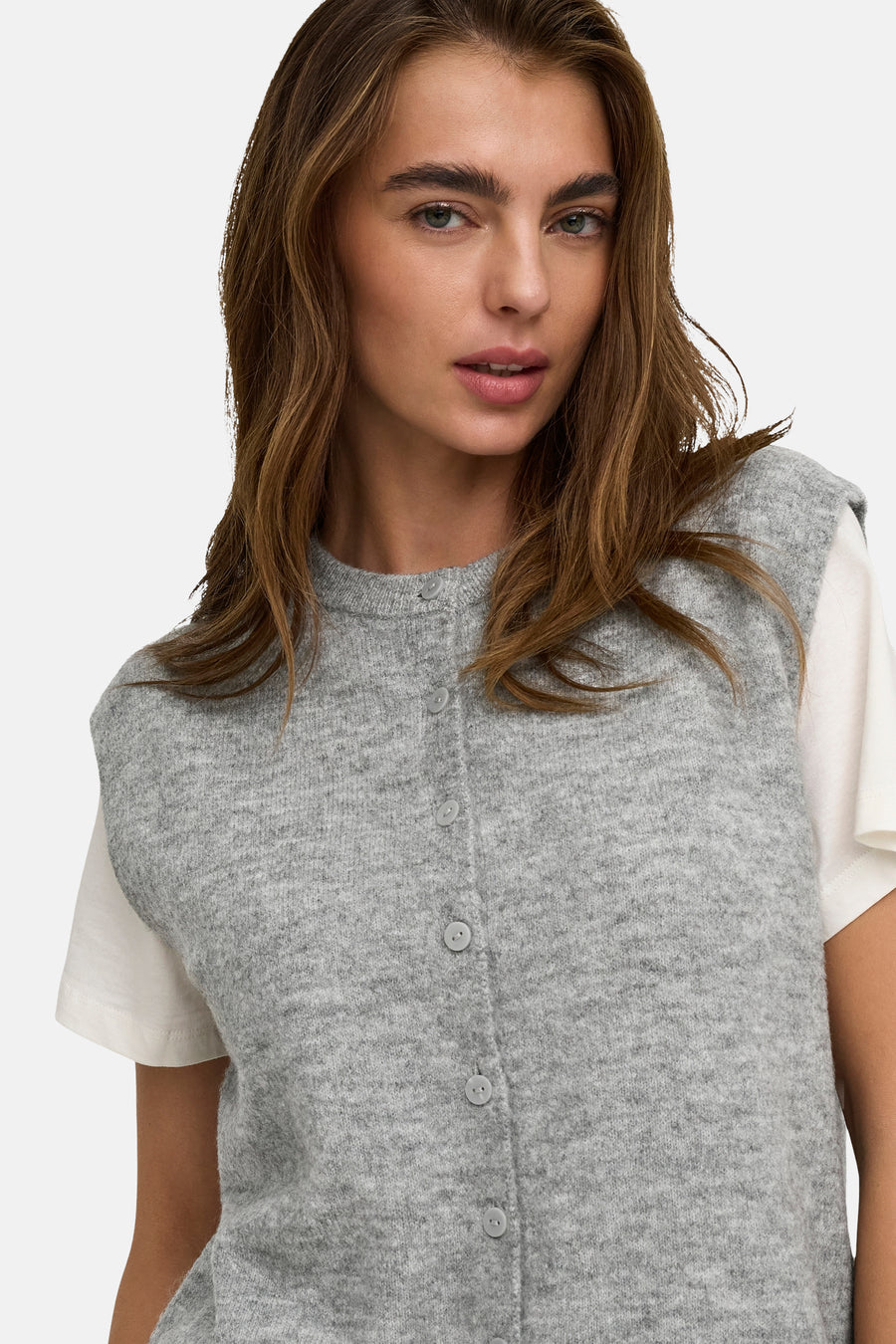 Gilet zonder mouwen - Medium Grey Melange