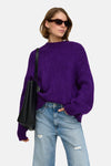 Pull col rond mauve - ONLY®