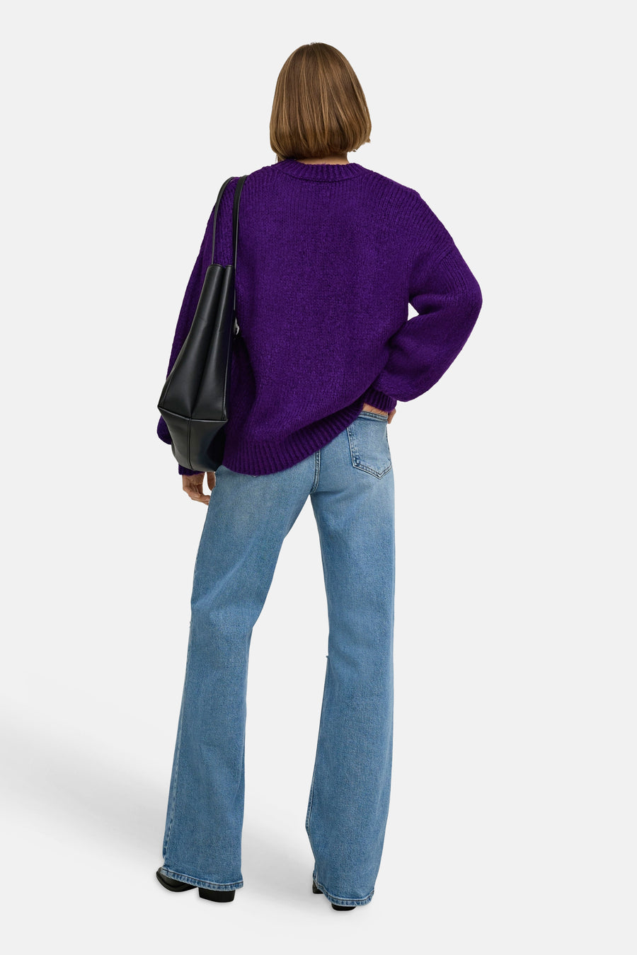 Pull col rond mauve - ONLY®