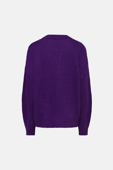 Pull col rond mauve - ONLY®